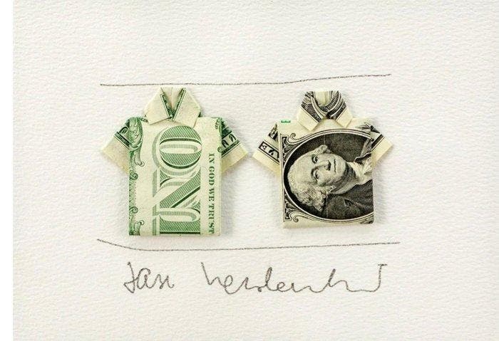 Jan Henderikse (1937) - Dollar Shirts, Antiek en Kunst, Kunst | Designobjecten