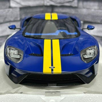 Top Speed 1:18 - Model raceauto - Ford GT Sunoco Blue Yellow