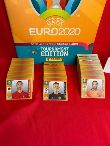 EURO 2020 Panini Empty album + complete loose sticker set -