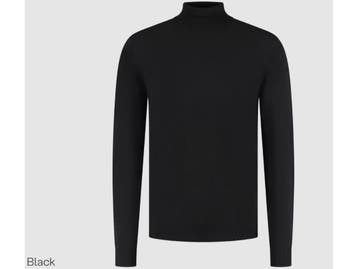 Boston Brothers Coll Pullover - Heren - 100% katoen - Zwart, Vêtements | Hommes, Vêtements Homme Autre, Verzenden
