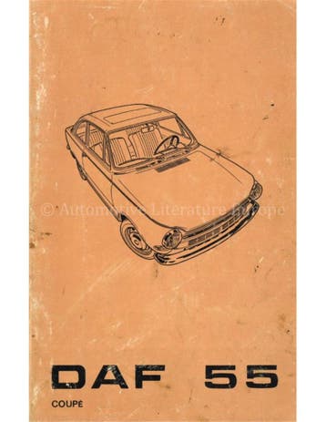 1970 DAF 55 COUPÉ INSTRUCTIEBOEKJE DUITS