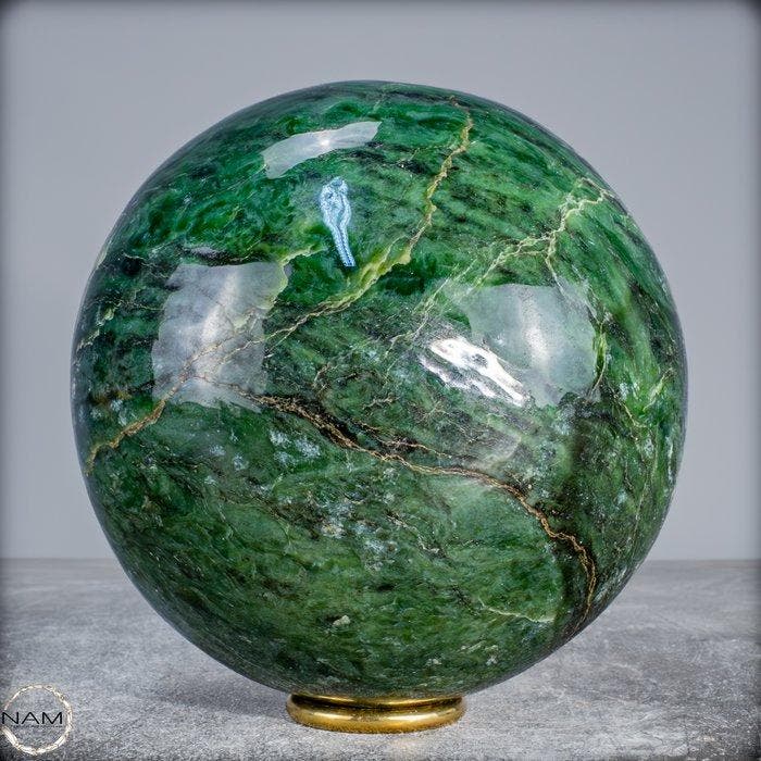Natuurlijk hoogwaardige nephrit Bol- 4027.25 g, Antiek en Kunst, Curiosa en Brocante