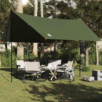 vidaXL Kampeerluifel waterdicht 438x376x212 cm olijfgroen, Caravans en Kamperen, Verzenden, Nieuw