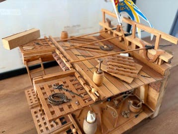 Modelschip (2) - Wasa/Vasa rompsectie en bijbehorende, Nieuw