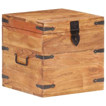 vidaXL Kist 40x40x40 cm massief acaciahout, Verzenden