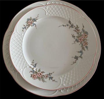 Villeroy & Boch - Bord (16) - Rosette - Vitro Porcelaine