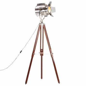 vidaXL Vloerlamp driepoot 180 cm massief mangohout, Verzenden