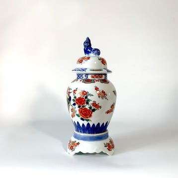 Vaas - Porselein - Japan - General Jar met standaard (Zonder