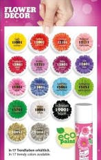 Flower decor verfspray waterbasis voor verse bloemen, Nieuw