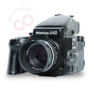 Mamiya 645 Pro + Winder + 80mm 2.8 nr. 1303, Ophalen of Verzenden, Zo goed als nieuw, Overige Merken