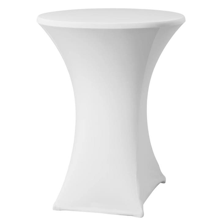 Statafelhoes | Wit | Polyester/Elastaan | Ø700x1150(h)mm, Zakelijke goederen, Horeca | Keukenapparatuur, Nieuw in verpakking, Verzenden