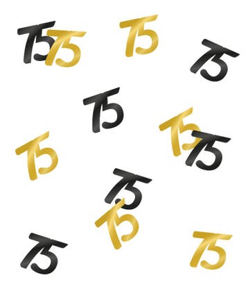 Tafelconfetti 75 Jaar 20gr, Verzenden, Nieuw