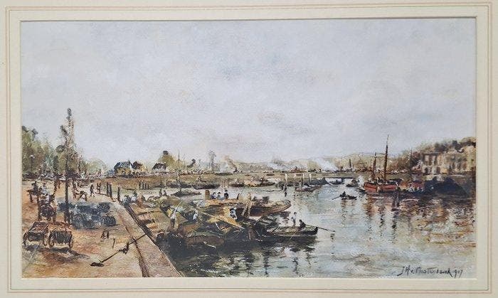 Johan Hendrik van Mastenbroek (1875-1945) - In-/Uitgang, Antiek en Kunst, Kunst | Schilderijen | Klassiek