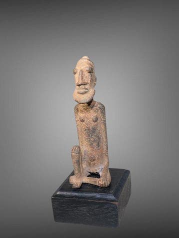 Beeld DOGON - 13 cm - Prachtige bronzen Dogon-sage - Dogon -