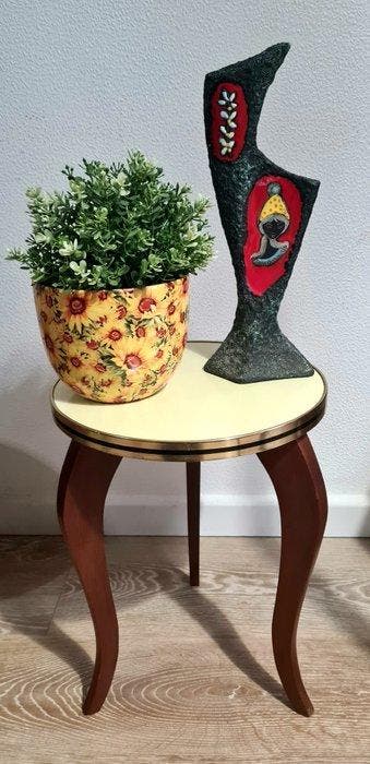 Bijzettafel - Hout - Vintage plantenhouder