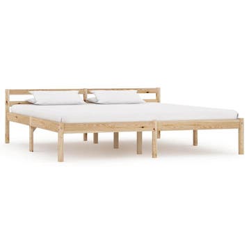 vidaXL Bedframe massief grenenhout 160x200 cm, Verzenden, Nieuw