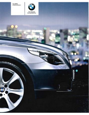 2006 BMW 5 SERIE TOURING BROCHURE ENGELS, Nieuw