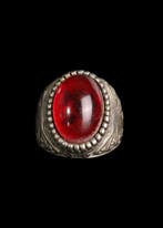 Style islamique ottoman/bedouin métal argenté Bague à, Antiek en Kunst