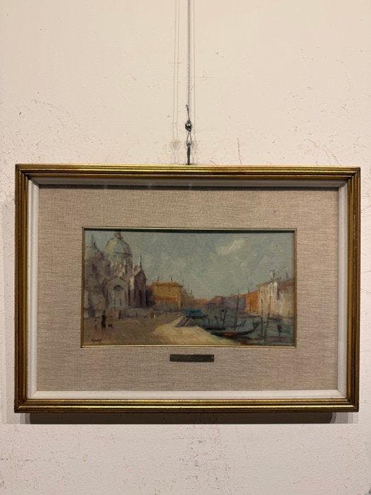 Enrico Groppi (1911-1972) - Venezia, Antiek en Kunst, Kunst | Schilderijen | Klassiek