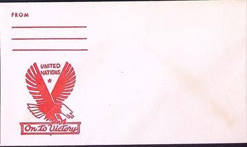 Amerikaanse envelop WWII (lijst optie), Verzenden