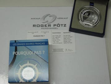 10 Euro 2014 zilver Pp Große Schiffe Frankreichs Pourquoi.., Verzenden, België