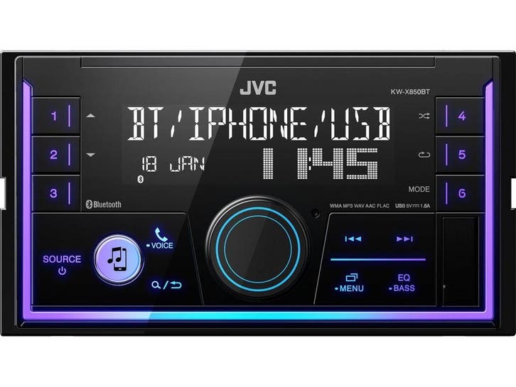JVC KW-X850BT - 2DIN Autoradio - Bluetooth® DTA 13-band EQ -, Auto diversen, Overige Auto diversen, Verzenden