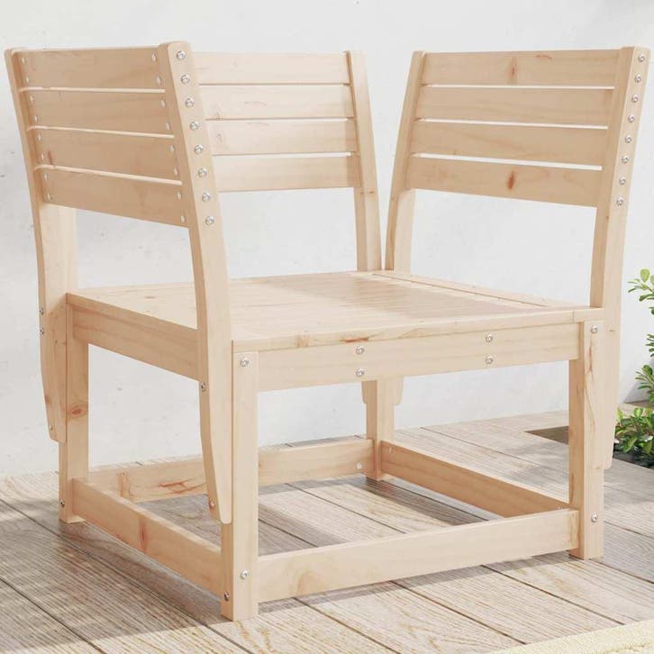 vidaXL Tuinstoel massief grenenhout, Jardin & Terrasse, Ensembles de jardin, Envoi