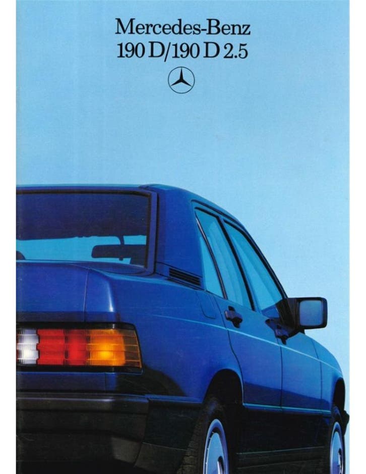 1985 MERCEDES BENZ 190D BROCHURE NEDERLANDS, Livres, Autos | Brochures & Magazines