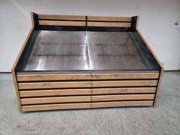 Groentestelling op wielen, B213 x D129 x H150 cm