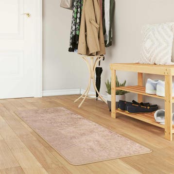 vidaXL Tapijt Runner MARSA Zand 50 x 100 cm Polyester en PVC, Verzenden
