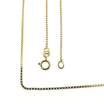 Gouden Venetiaanse schakelketting, Ophalen of Verzenden, Gebruikt, Goud, Goud