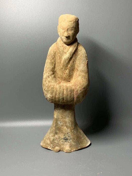 Oud-Chinees, Han-dynastie keramiek - 29 cm, Verzamelen, Mineralen en Fossielen