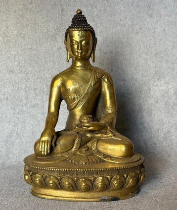 Shakyamuni Boeddha - Verguld brons - Azië (Zonder
