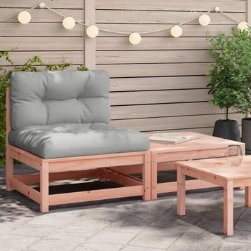 vidaXL Tuinbank zonder armleuningen met kussens en, Tuin en Terras, Verzenden, Nieuw