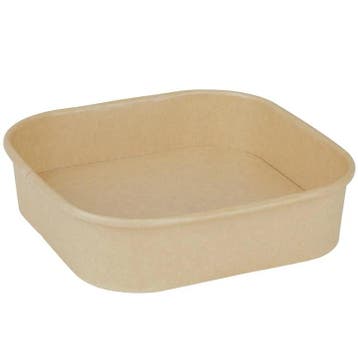 Voedselcontainers | Papier | Recyclebaar | 1.2L | 300 Stuks, Verzenden