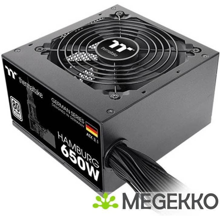 Thermaltake HAMBURG power supply unit 650W Zwart, Computers en Software, Overige Computers en Software, Nieuw, Verzenden