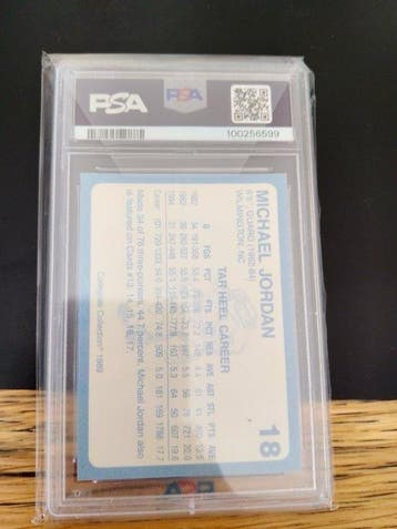 1989 north Carolina Michael Jordan Card - Excellent (EX)