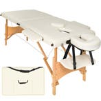tectake 2 zone massagetafel met 5cm matras en houten frame -, Sport en Fitness, Verzenden, Nieuw