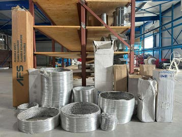 Partij flexibele aluminium ventilatiebuizen, Doe-het-zelf en Bouw, Nieuw
