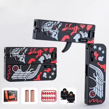 Lifecard Vouwbaar Soft Bullet Pistool - Speelgoed Shell, Verzenden, Nieuw