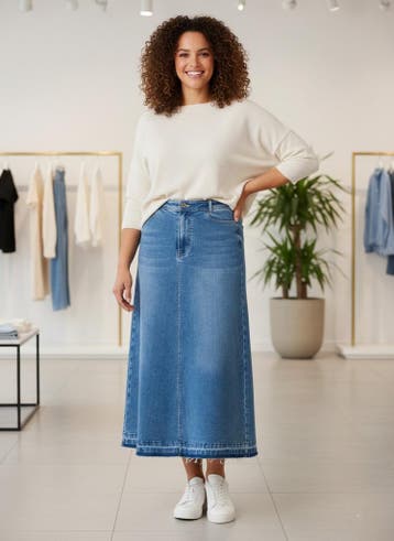Yest Curve rok Ginevra2(50)Maat 46/48 (XL) of groter, Verzenden