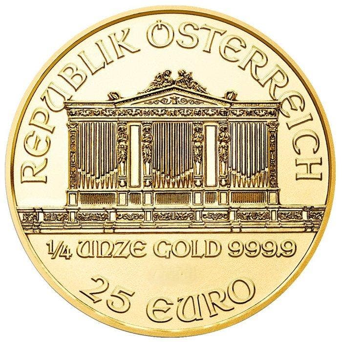1/4 oz - Goud .999 - Goldmünze Wiener Philharmoniker Random, Timbres & Monnaies, Métaux nobles & Lingots