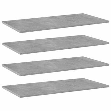 vidaXL Wandschappen 4 st 80x40x1,5 cm bewerkt hout, Verzenden, Nieuw