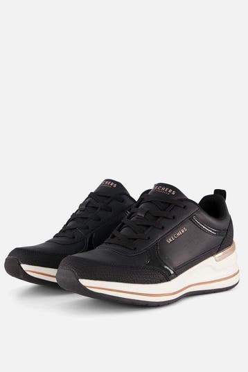 Skechers BILLION 2 - FINE SHINE Dames Sneakers - Zwart 40, Kleding | Dames, Verzenden, Nieuw