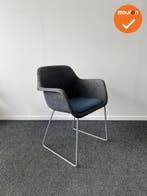 Vepa Felt vergaderstoel - Grijs met blauwe zitting, Ophalen of Verzenden, Stoel