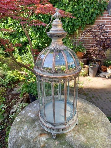Large Candle Lantern 65 cm - Lantaarn - Glas, Metaal