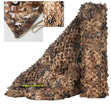 Camouflage net jungle leger beige schaduwdoek camo *3x4* WOE, Collections, Verzenden