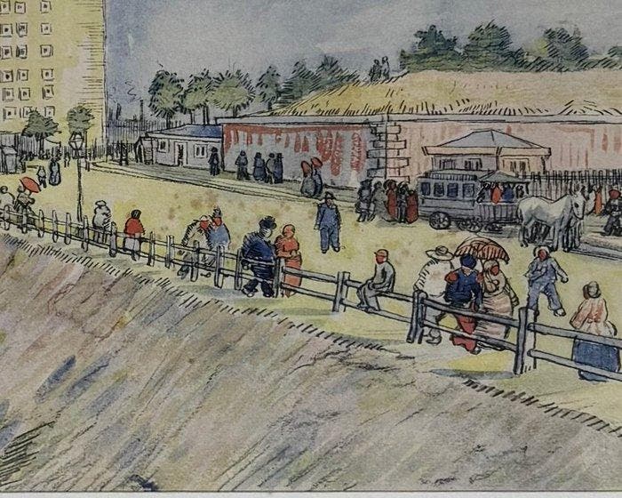 Vincent van Gogh (1853-1890) - Lentrée de la Ville, Antiek en Kunst, Antiek | Overige Antiek