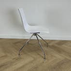 scab Zebra design stoel, draaistoel,  Wit - chroom, Huis en Inrichting, Gebruikt, Eén