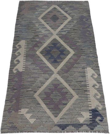 Handgeweven Designer Kelim – Afghan Design - Kelim - 129 cm, Huis en Inrichting, Nieuw